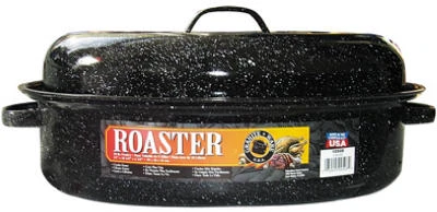 15" BLK Oval Roaster