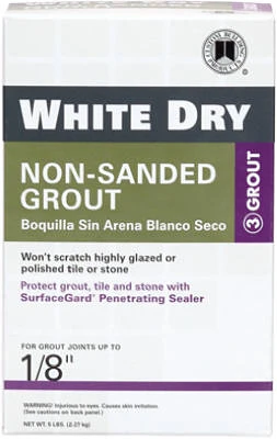 White Dry Tile Grout, 5 Lb.