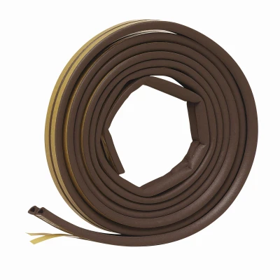 Brown Epdm Rubber Foam Weather Seal For Doors And Windows 17 Ft. L X 0.25 In.