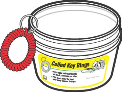 Wrist Coil With Split Ring, 40-Pc. Bucket