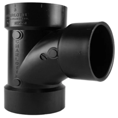 ABS/DWV Sanitary Tee, 4 In.