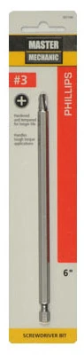 #3 Phillips 6-inch Screwdriver Bit - Extra Long For Tight Spaces