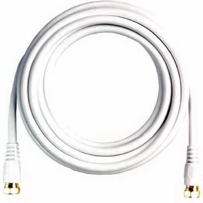RG6 Coaxial Cable, White, 3 Ft.