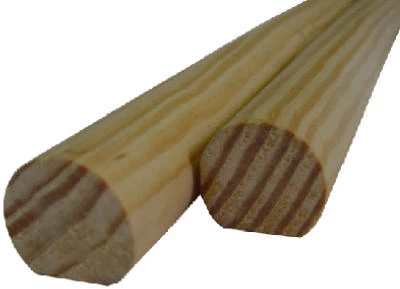 Hand Rail, Solid Pine, 1-1/2 x 1-1/16-In. x 12-Ft.