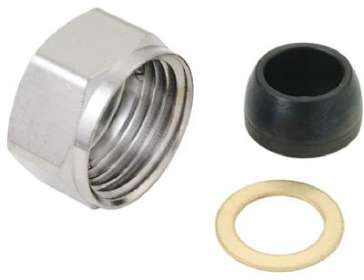 Slip Joint Nuts, Washers & Rings For 7/16 Or 1/2-inch Od Rubber Slip Joint Connectors