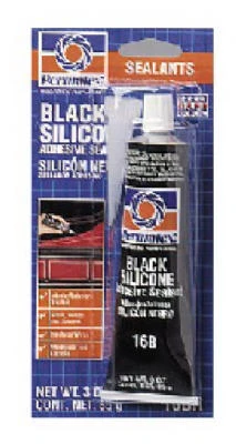 Black Silicone Adhesive Sealant, 3-oz.