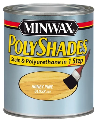 Polyshades Wood Stain, Gloss Honey Pine, 1/2 Pt.