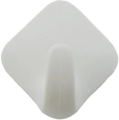Diamond Hook,Self-Adhesive, Plastic, White