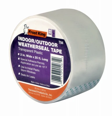 Clear Plastic Weatherseal Tape 2 In. X 25 Ft. For Windows And Doors
