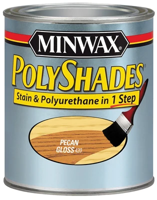 Polyshades Wood Stain, Gloss Pecan, Qt.