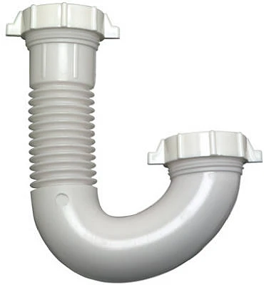 Flexible Lavatory/kitchen Drain J Bend 1-1/4" Or 1-1/2" O.d.