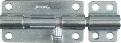 Door Barrel Bolt, Heavy-Duty, Zinc, 4 In.