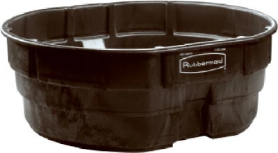 Stock Tank, Black Weather & Crack-Resistant Structural Foam Plastic, 300-Gals.