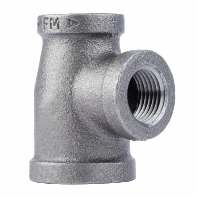 3/4 x 1/2 x 1/2 In. Black Pipe Reducing Tee