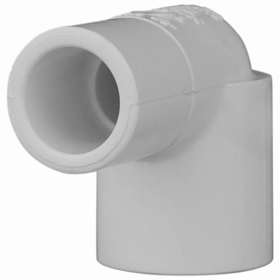 Schedule 40 PVC 90-Degree Street Elbow, Spigot x Slip, White, 1/2 In.