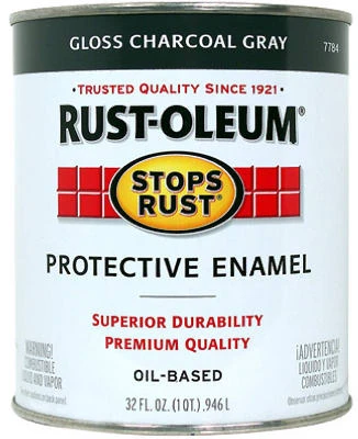 Stops Rust Qt. Charcoal Gray Enamel