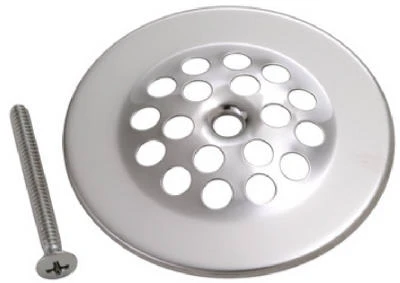 Chrome Tub Strainer Cover With Screw - Model 330-826