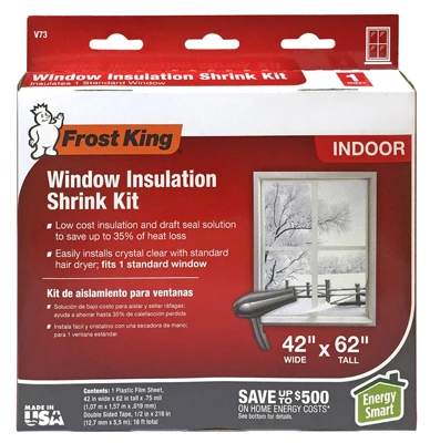 Window Insulation Kit, 42 x 62 In.