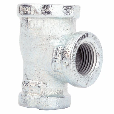 3/4 x 1/2 x 1/2 In. Galvanized Pipe Reducing Tee