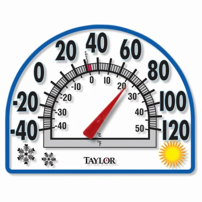 Window Cling Thermometer, 5-1/2-In.