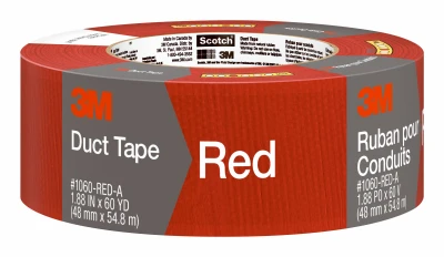 Duct Tape, Red, 1.88 In. x 55 Yd.