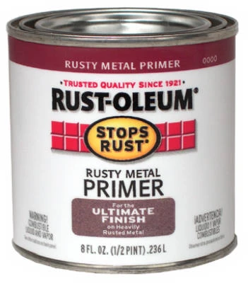 Flat Rusty Metal Primer, 1/2 Pint