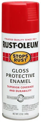 Stops Rust Spray Enamel, Sunrise Red Gloss, 12-oz.