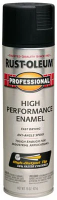 Fast Dry Professional Spray Enamel, Flat Black, 15-oz.