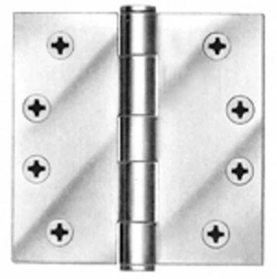 3-Pk., 4.5 x 4.5 In. Ball Bearing Hinges, Light-Duty, Brass