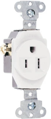 Pass and Seymour Heavy Duty 15 Amp Single Electrical Receptacle Outlet