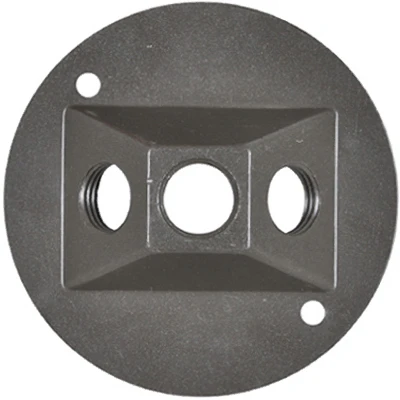 Weatherproof Round Lampholder Cover in Bronze Finish for Outdoor Use