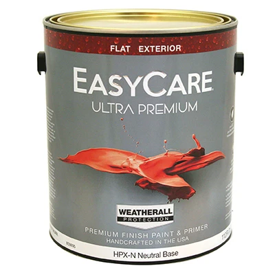 Ultra Premium Exterior WeatherAll Latex Paint, Flat White, 1 Gallon