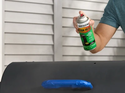 High Heat Spray Paint, Bbq Flat Black, 12 Oz. - Model 7778830