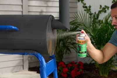 High Heat Spray Paint, Bbq Flat Black, 12 Oz. - Model 7778830