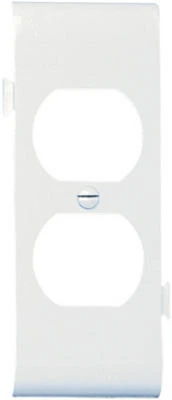 Pass and Seymour Center Section Duplex Receptacle Wall Plate in White Finish