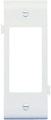 Pass and Seymour Center Section Nylon Wall Plate with Decorator Opening in White Finish