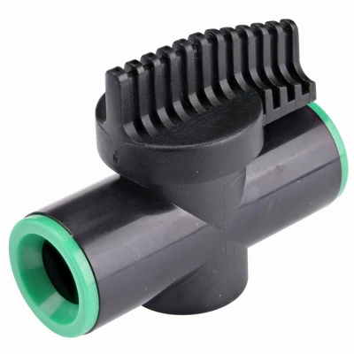 Compression Inline Valve, Plastic, 1/2-In.