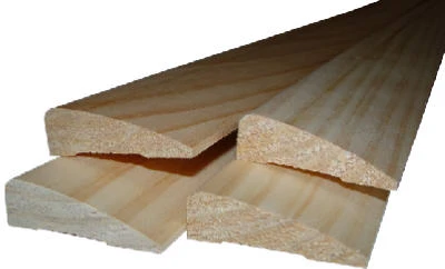 Solid Pine Moulding, Ranch Base, 7/16 x 3.25 In. x 8 Ft.
