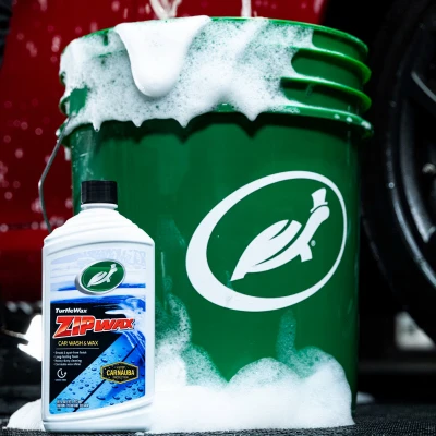 Zip Wax Foaming Car Wash, 16 Ounce Bottle, Concentrated Formula for Effective Cleaning and Waxing