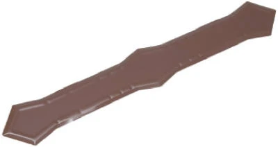 Gutter Downspout Band, Fits 2 x 3 In. & 3 x 4 In. Downspout, Brown Aluminum