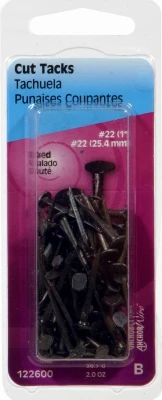 #22 Blued Cut Tacks, 1-In., 2-oz.
