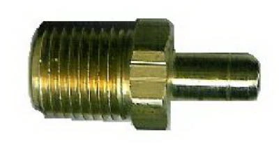 Brass Mini Hose Barb Insert with 1/8 Inch Inner Diameter and 1/8 Inch Male Pipe Thread