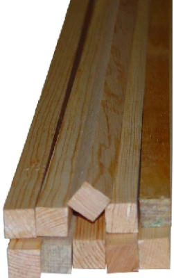 Solid Pine Moulding, Square, 3/4 x 3/4 In. x 8 Ft.