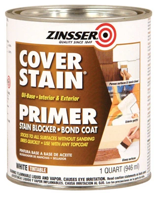 Cover Stain Primer, Sealer & Stain Killer, Oil Based, 1-Qt.