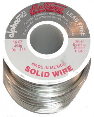 Lead-Free Plumbing Solder, 16-oz., .125-Diameter