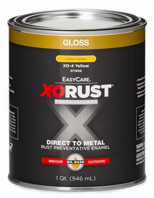 Premium Anti-Rust Oil-Base Enamel, Yellow Gloss, 1 Qt.