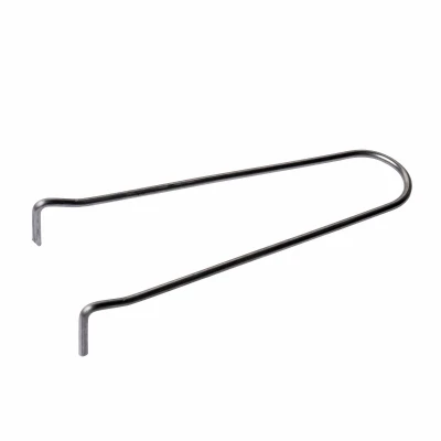 Wire Pipe Hook, Plain Steel, One Half Inch by Six Inch