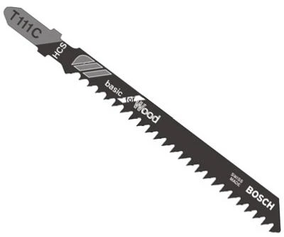Wood-Cutting Jigsaw Blade, 4-In., 6-TPI, 5-Pk.