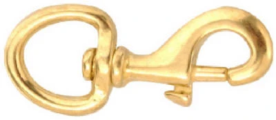 Fast Swivel Eye Bolt Snap, Bronze, 5/8 In.