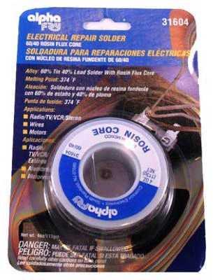 Leaded Electrical Solder, 3-oz., .062-Diameter